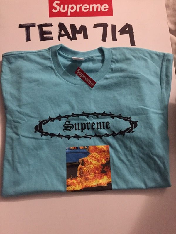Supreme burning monk tee