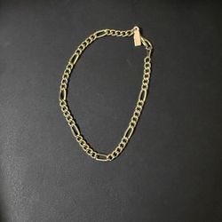 18K GP Vintage Gold Link Chain Bracelet