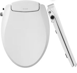 New Brondell Non-Electric Bidet Toilet Seat Ecoseat S101 - Dual Nozzle, Easy Install, White
