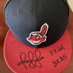 Omar Vizquel Autographed Cleveland Indians Hat