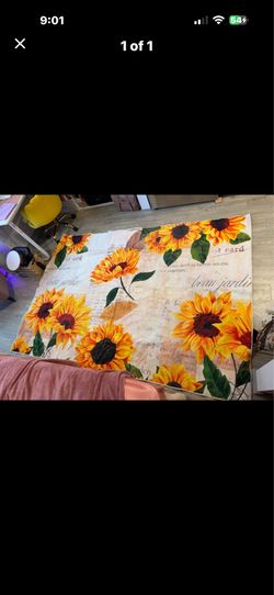Sunflower rug / area mat 70.87*98.39inch