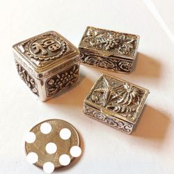 $160! Awesome All 925 Sterling Silver Trinket Box Collection 