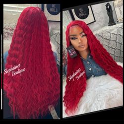 Human Hair Blended Lace Front Wig 