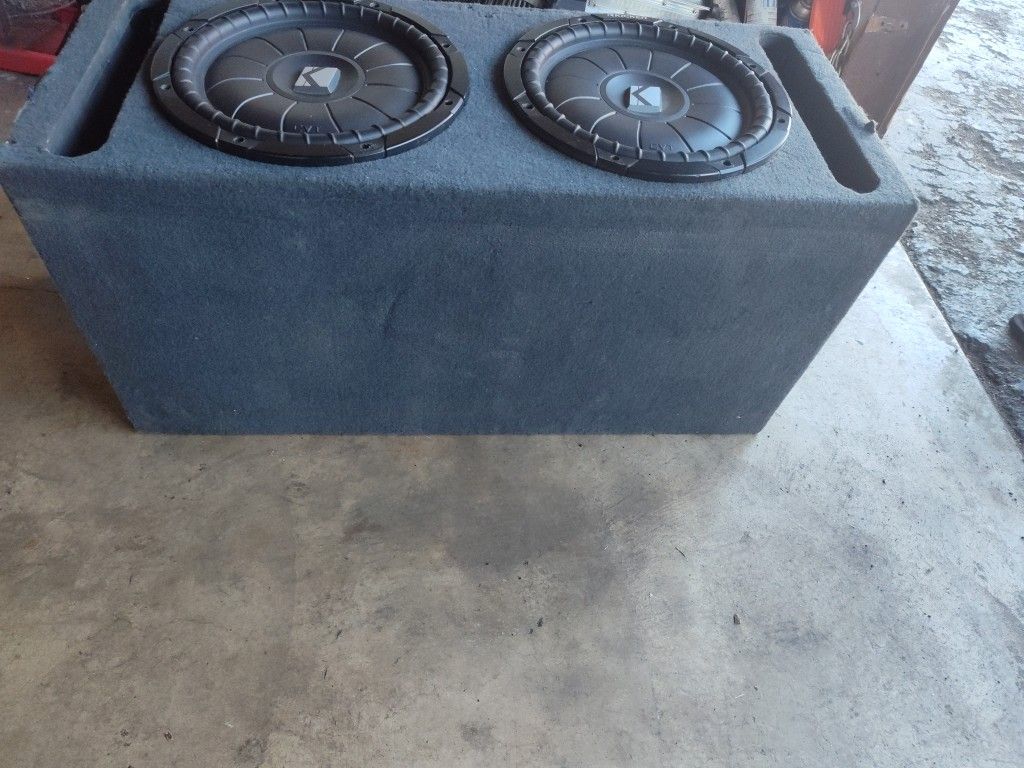 2 -12" Kickers Shallow Subwoofers In Box