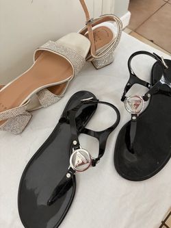 SET OF GUESS SANDALS SIZE 8 AND DRESS SHOES
