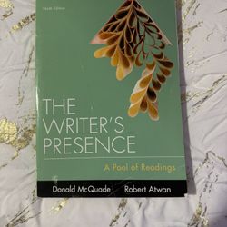 Book The Writer’s Presence Donald McQuade