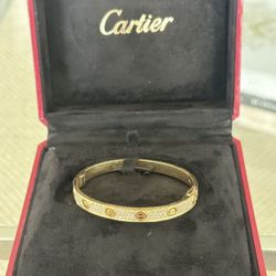 Yellow Gold Diamond Love Bracelet