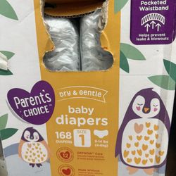 Size 1 Parent Choice Diapers - 168