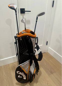 Callaway XJ hot Junior golf set + texan classics putter, glove and balls