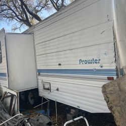 Abandoned Travel Trailer. 