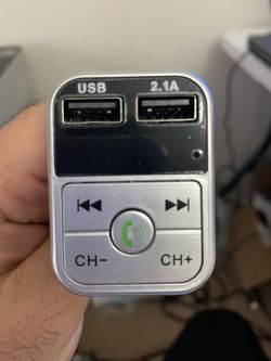 Wireless Bluetooth Car kit handsfree talk MP3 player fm transmitter dual car charger