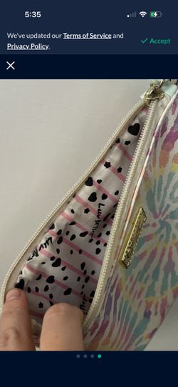 Betsey Johnson pastel clutch purse