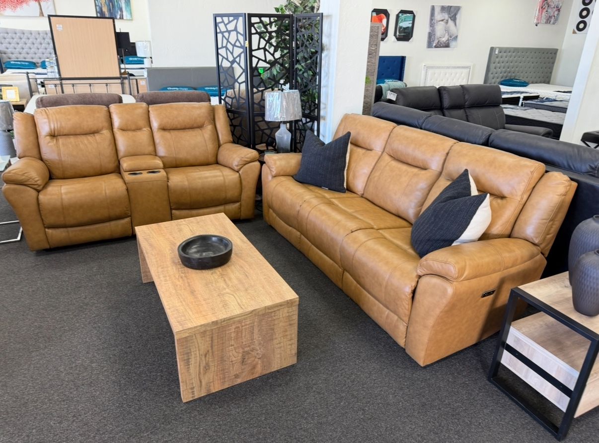 Leather Reclining Sofa And Loveseat