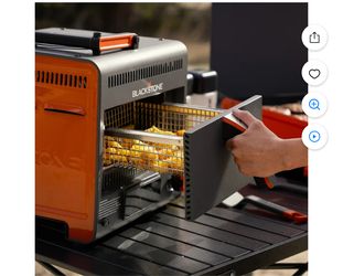 Blackstone Adventure Ready Freidora de Aire Portátil con Propano 4 Cuartos, Gris y Naranja, 18 W, Cable de 3 Pies