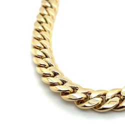 14kt Gold Hollow Cuban Bracelet 7” 9.4mm 11.70grams Cz Clasp 171220 3