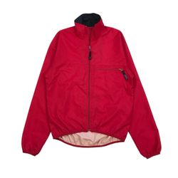 PATAGONIA WINDBREAKER JACKET MEDIUM M MENS RED SWEATSHIRT FULL ZIP VINTAGE Y2K