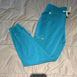 Figs Scrub Pants Joggers Teal Medium