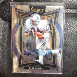 EARL CAMPBELL OILERS SELECT PANINI NFL SPORTS CARD!