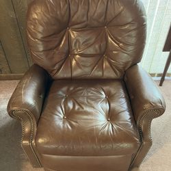 Brown Leather Recliner