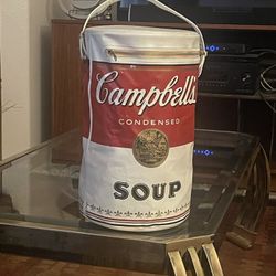 Vintage Campbell's Soup can-shaped Cooler Bag 1960's 
