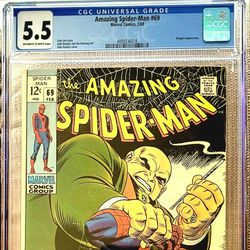 Amazing Spiderman Feb #69 CGC Slab Graded Comic Book