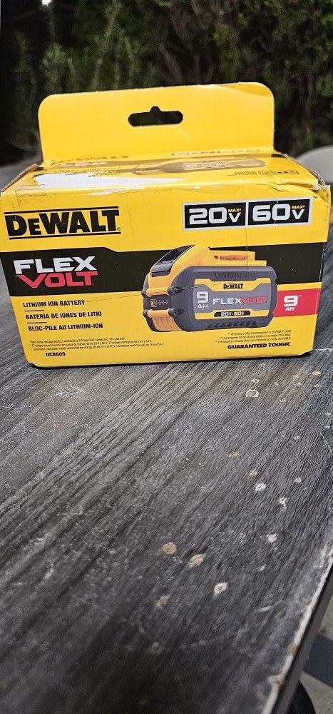 DEWALT 20VMAX/60VMAX FLEX VOLT AH9.0 BRAND NEW