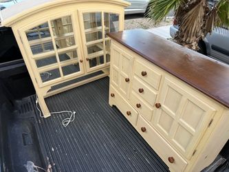 Farmhouse Style Buffet with Hutch