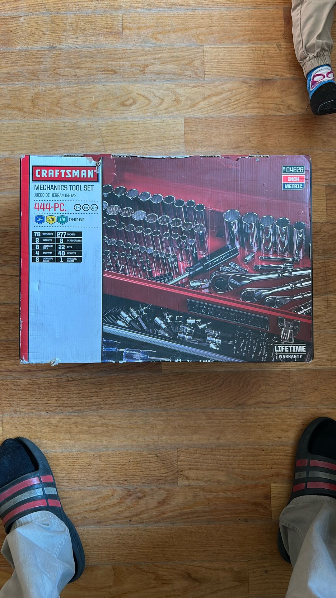 444 PC CRAFTSMAN MECHANICS TOOL SET. STANDARD AND METRIC