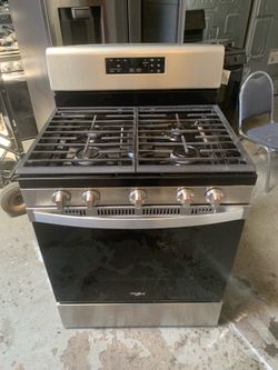 Gas stove Whirlpool good condition 5 burners 90 days warranty Estufa gas Whirlpool 5 Kemadores buenas condiciones 90 dias de Garantia