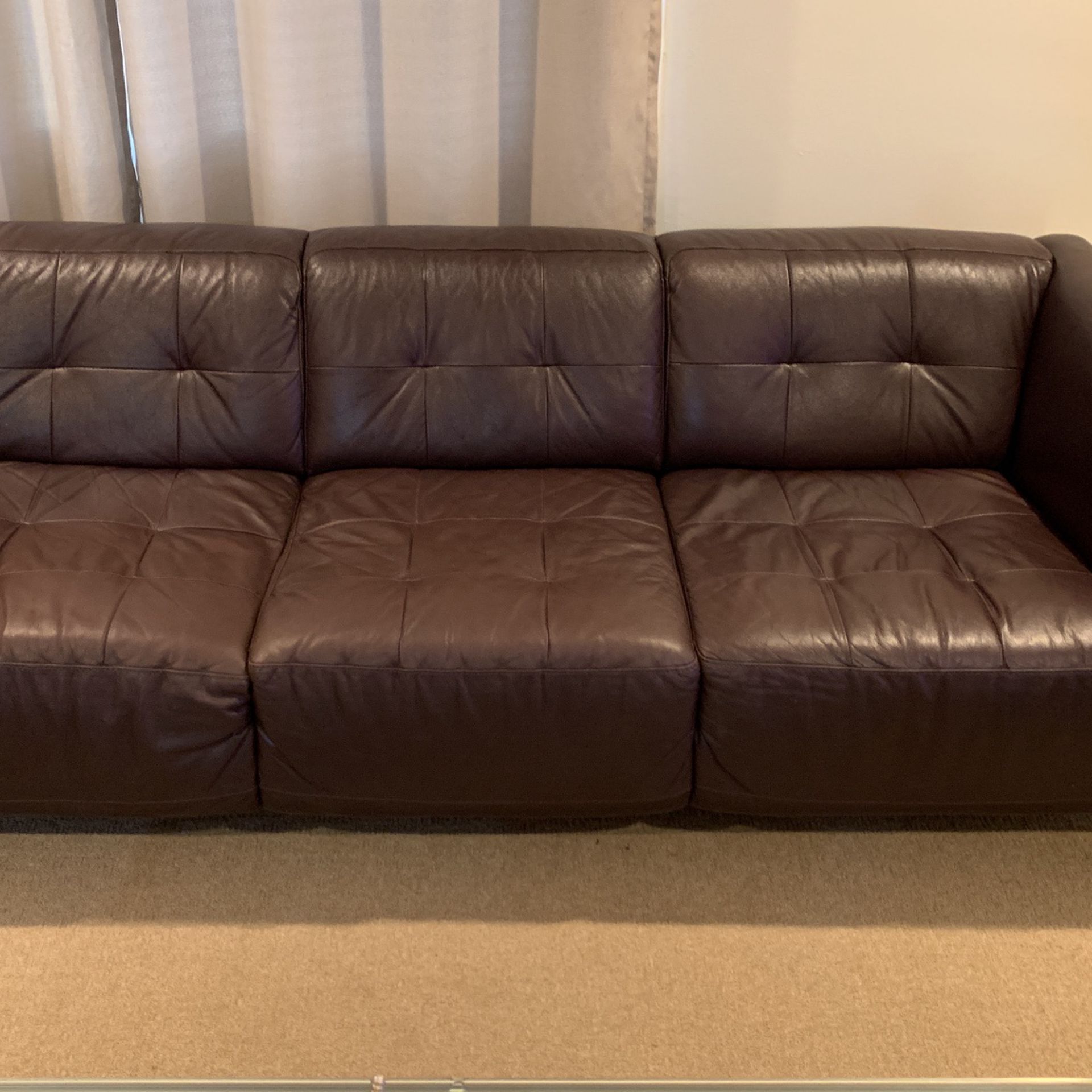 Leather Sofa & Love Seat(Pick Up Only)