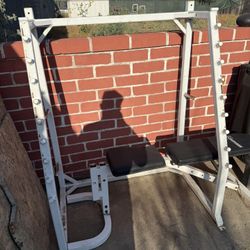 Squat Rack And Bench