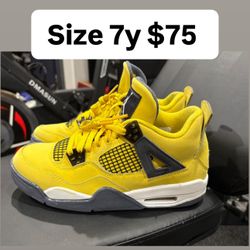 Jordan Retro 4s Size 7y