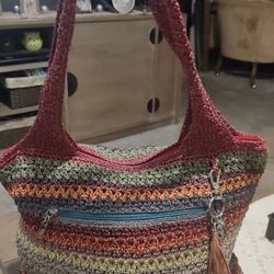 The Sak Large Crochet Hobo Handbag 