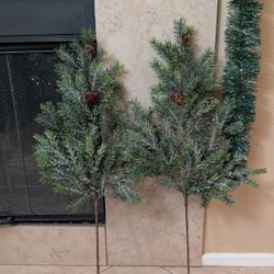 Winter Pine Stem Decor
