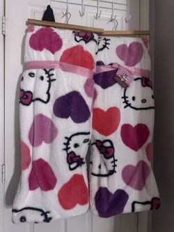 Hello Kitty Valentines Blanket Faux Fur 🎀💕