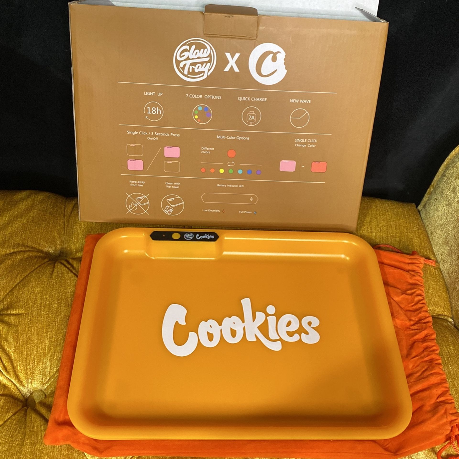Cookies Glow Tray Orange Matte