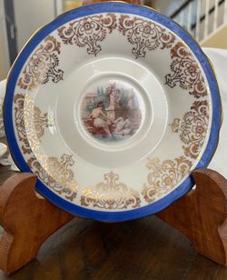Vintage Rare plate with gold trim
