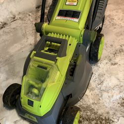 Sun Joe Cordless Lawn Mower with Battery and Charger Included