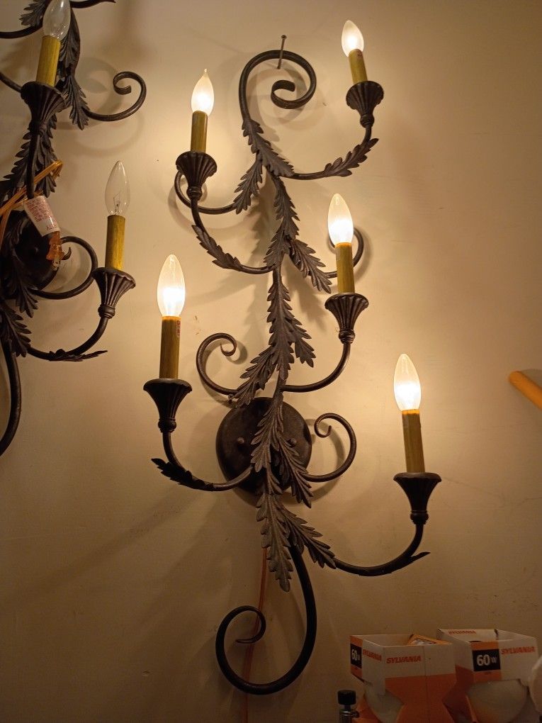 Vintage Wall Scones Set