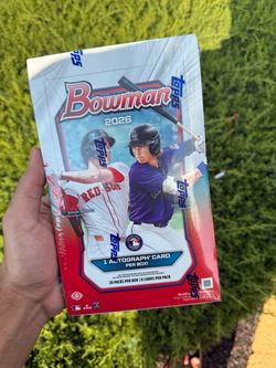 2026 Topps Bowman Baseball Hobby Trading Card Box (1 Autograph Card Per Box)