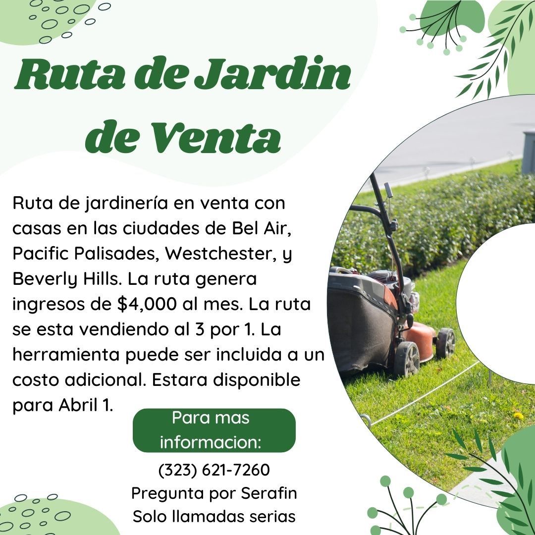 Ruta De Jardín En Venta