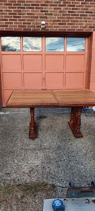 Refinished Special Walnut Dining Table