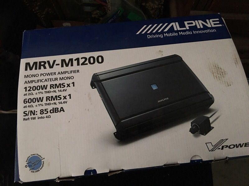 Alpine amp MTV 1200