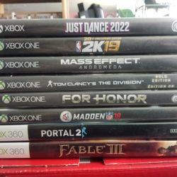 XBOX SERIES X & XBOX ONE BACKWARDS COMPATIBLE GAMES BUNDLE $60 OR $15 EACH FINAL PRICE 