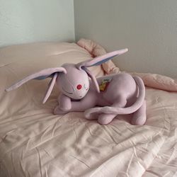 Pokemon Sleeping Espeon Plush 18" Jazwares NEW w/ Tags Eeveelution 2026