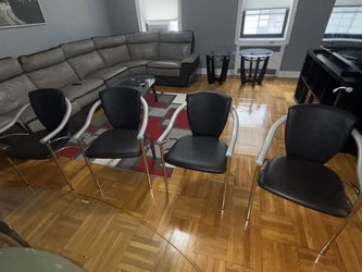 Leather dinning chairs