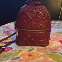 Kate Spade small brand, new backpack, burgundy and color