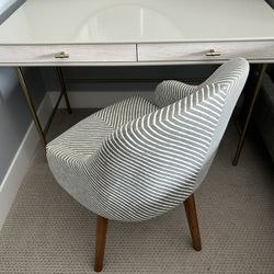 West Elm Desk Gray Beige