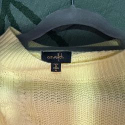 Ontwelfth Yellow Knit Sweater Size M