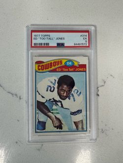 Cowboys Ed “Too Tall” Jones Card 1977 PSA5